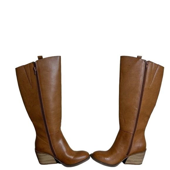 New Korks Kork Ease Harley Brown Faux Leather Tall Boot - Picture 8 of 9